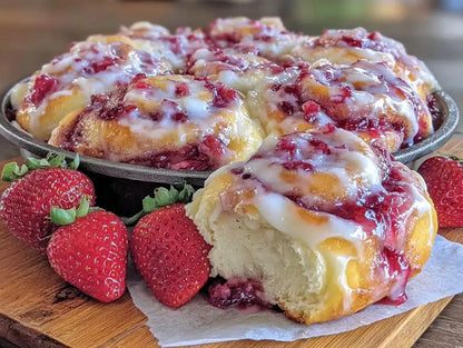 Jumbo Strawberry Cheesecake Rolls