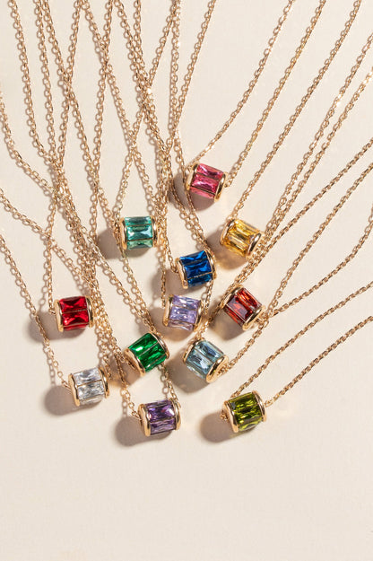 November Birthstone Precious Pendant Necklace