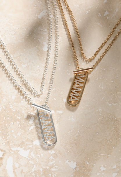 Mama Toggle Pendant Necklace