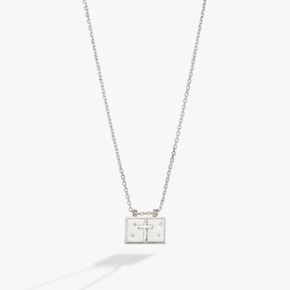 Hidden Message Cross Affirmation Necklace