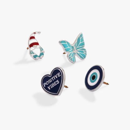 Christmas Bag Accessories Pin Set of 4