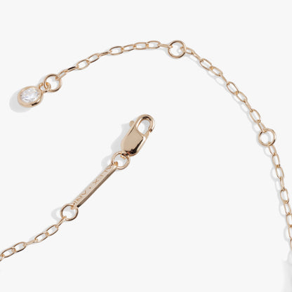 Initial T Precious Elongated Necklace