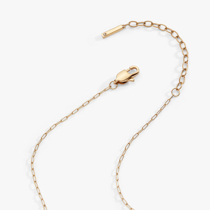 Aries Zodiac Charm Cluster Necklace