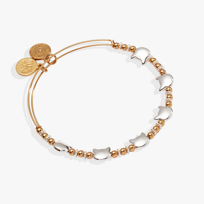 Cat Beaded Bangle