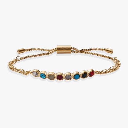 Daughter Hidden Message Acrostic Bolo Bracelet