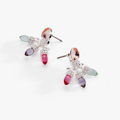 Christmas Muted Light Bulb Jacket Earrings