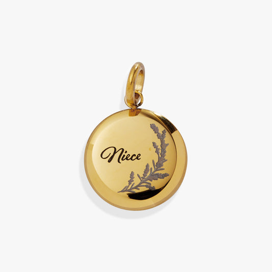 Niece Lavender Disc Charm