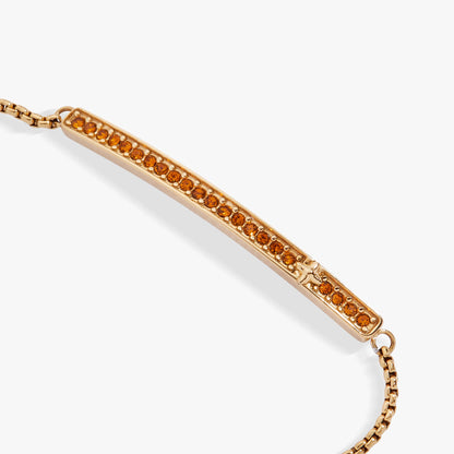 November Everyday Birthstone Pave Bolo Bracelet